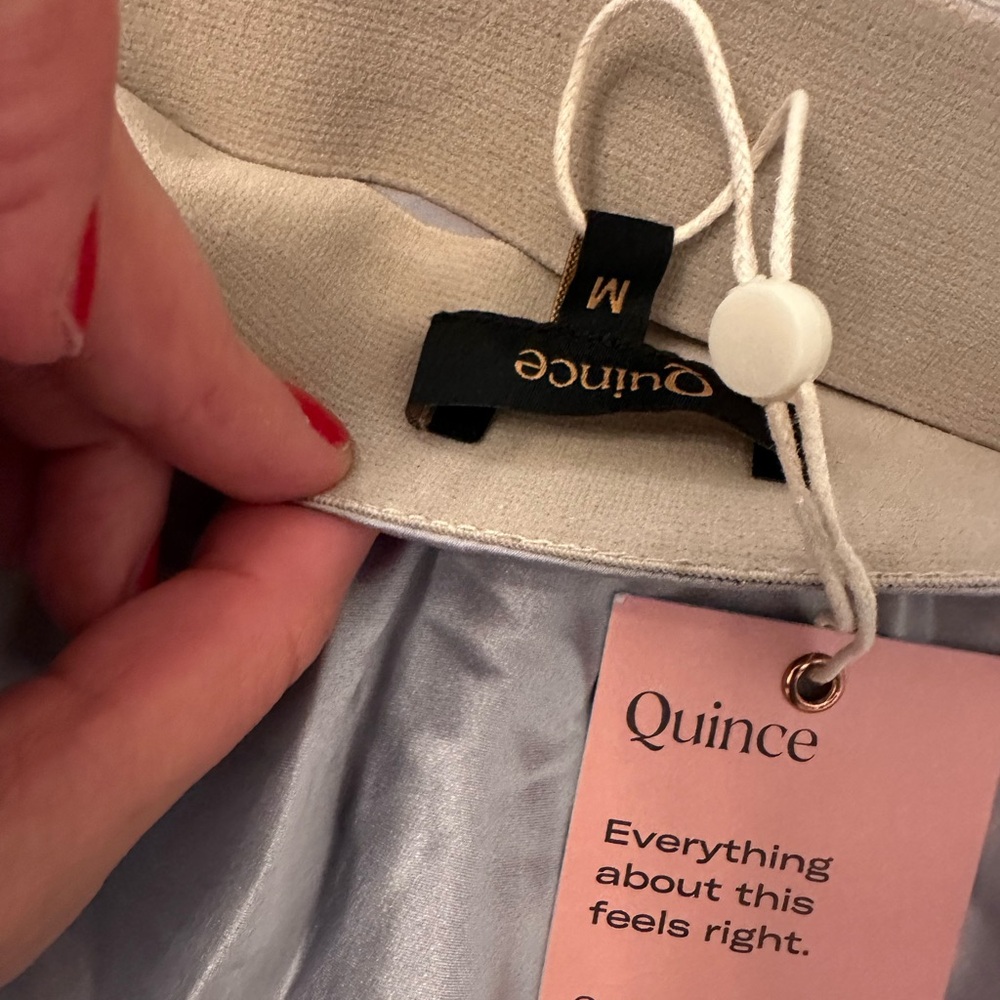 Quince Blue and Purple Mini Skirt for Casual Wear